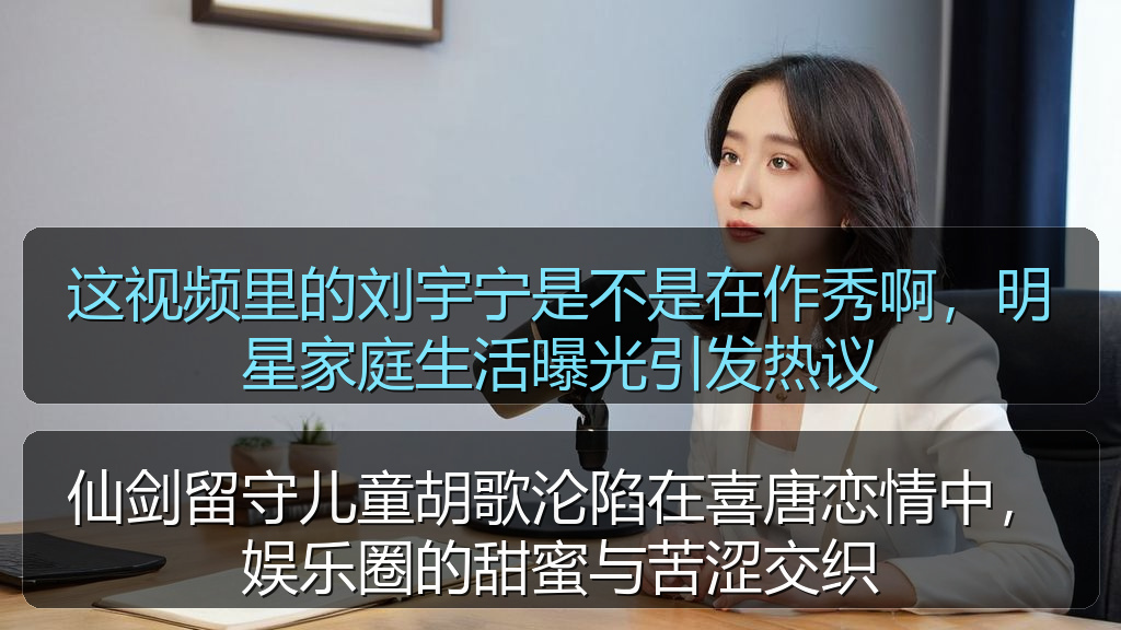 仙剑留守儿童胡歌沦陷在喜唐恋情中，娱乐圈的甜蜜与苦涩交织