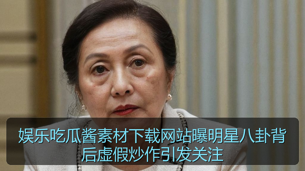 娱乐吃瓜酱素材下载网站曝明星八卦背后虚假炒作引发关注