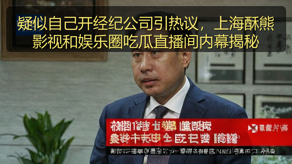 疑似自己开经纪公司引热议，上海酥熊影视和娱乐圈吃瓜直播间内幕揭秘