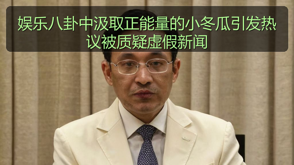 娱乐八卦中汲取正能量的小冬瓜引发热议被质疑虚假新闻