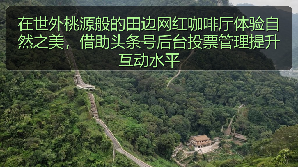 在世外桃源般的田边网红咖啡厅体验自然之美，借助头条号后台投票管理提升互动水平