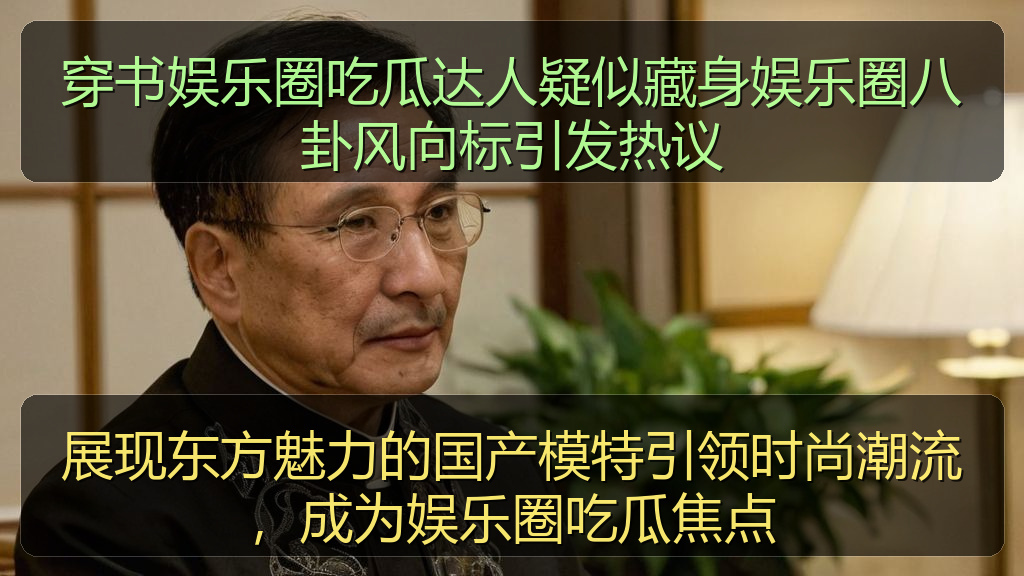 穿书娱乐圈吃瓜达人疑似藏身娱乐圈八卦风向标引发热议