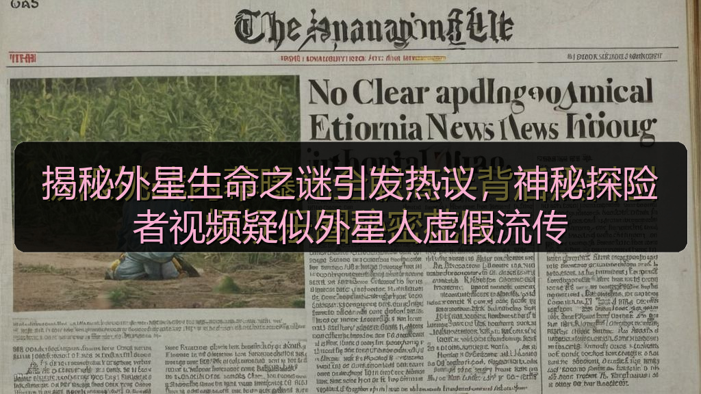 揭秘外星生命之谜引发热议，神秘探险者视频疑似外星人虚假流传